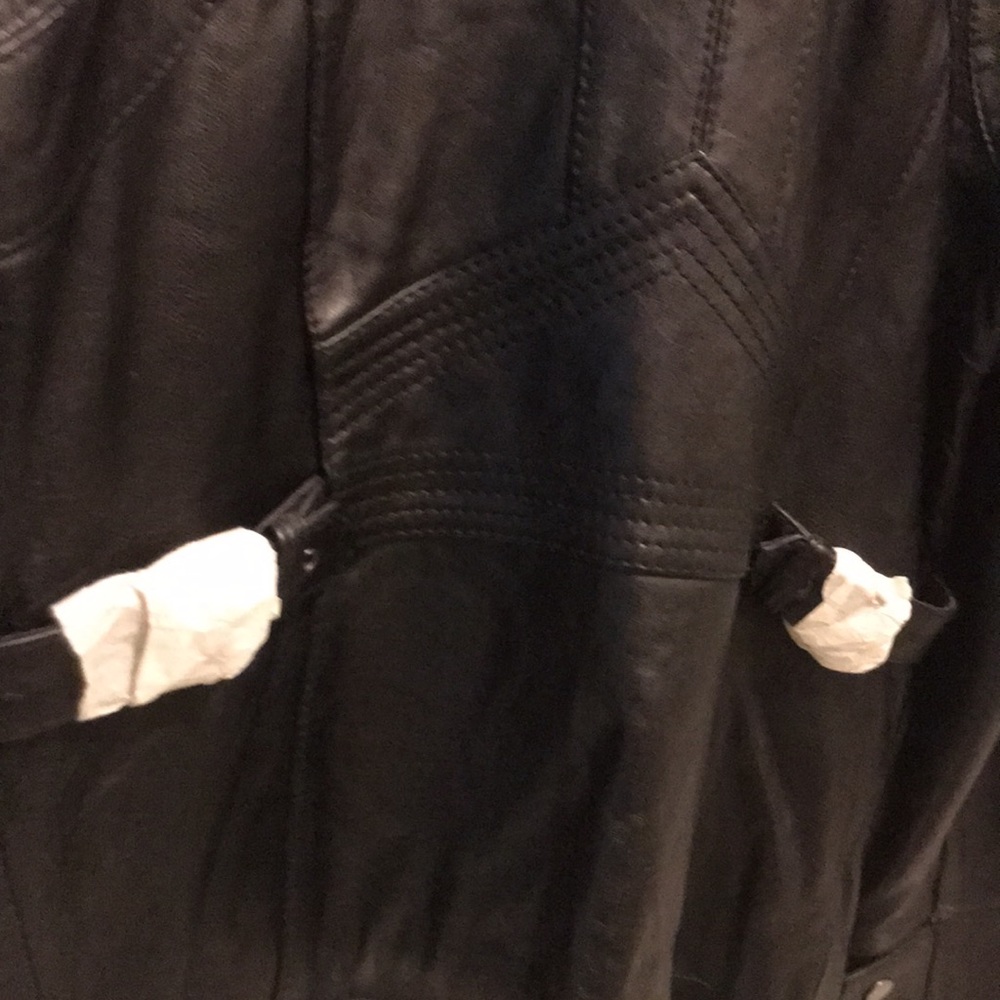 A.n.a Genuine Lambskin Black Leather Jacket - Picture 9 of 11